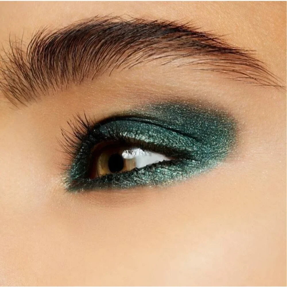 MAC THAT'S SHOWBIZ BABY Eye Shadow ~ Green Black Frost ~ Pro Palette Pan Refill